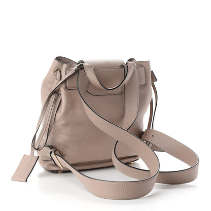 Valentino Garavani Pebbled Calfskin Rockstud Drawstring Backpack Poudre 3 of 13