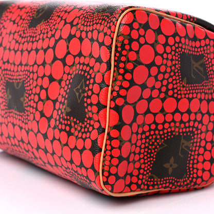 Louis Vuitton Monogram Kusama Town Speedy 30 Red 8 of 11