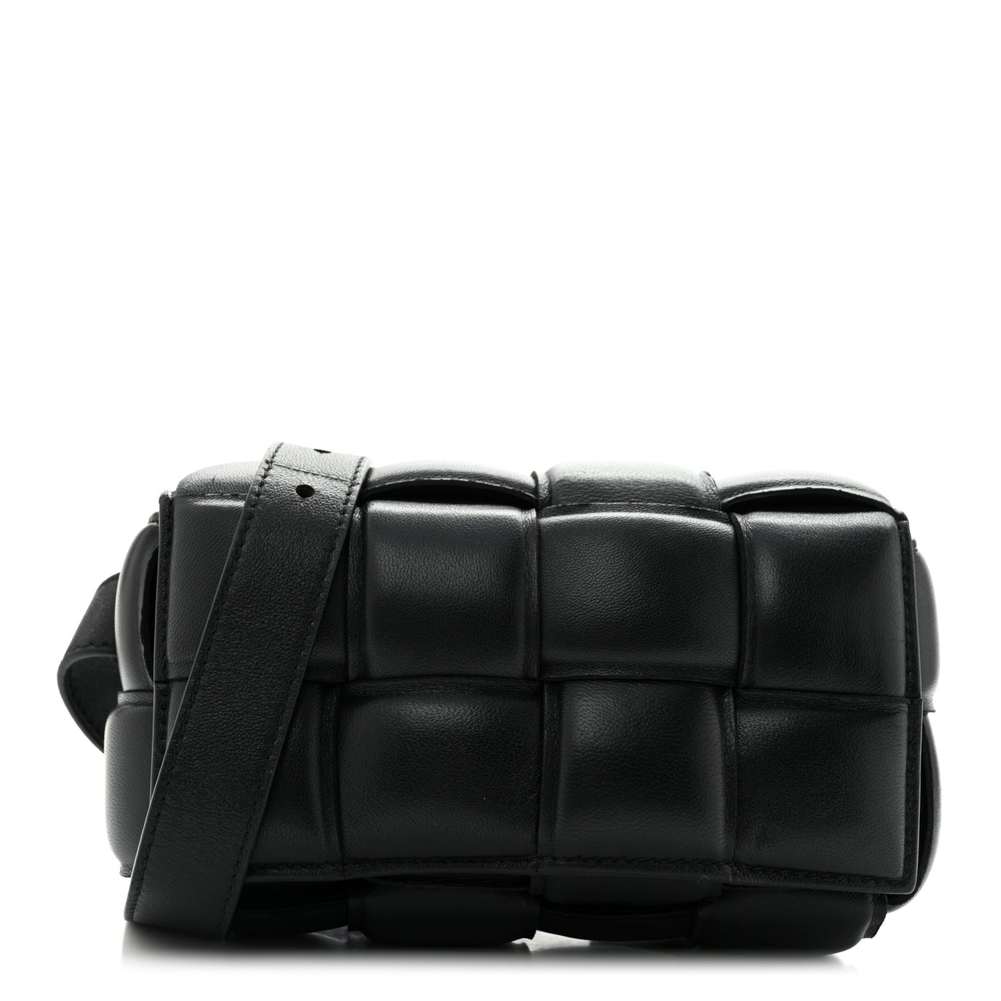 Nappa Maxi Intrecciato Padded The Belt Cassette Bag Black