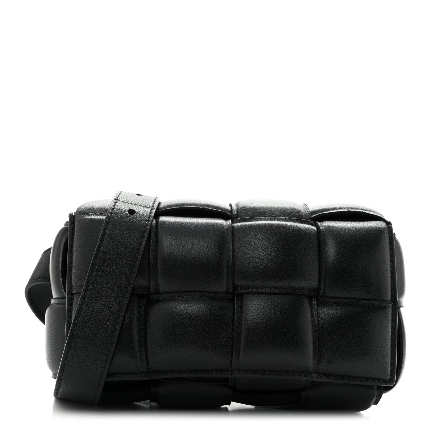 Bottega Veneta Nappa Maxi Intrecciato Padded The Belt Cassette Bag Black 1 of 11