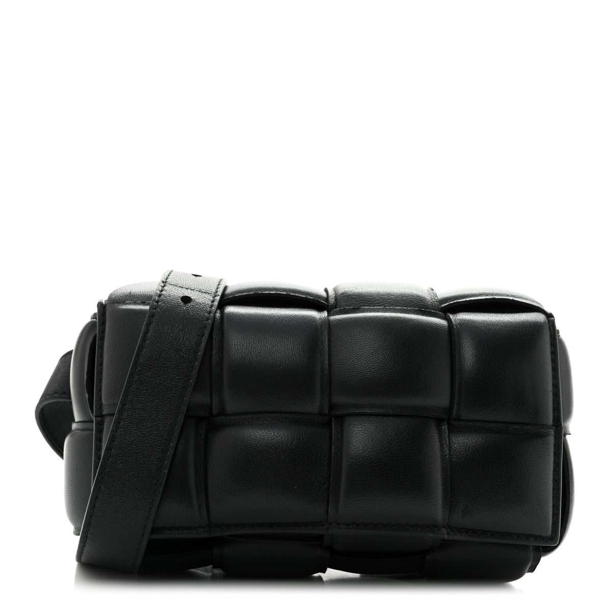 Bottega Veneta Nappa Maxi Intrecciato Padded The Belt Cassette Bag Black 1 of 12