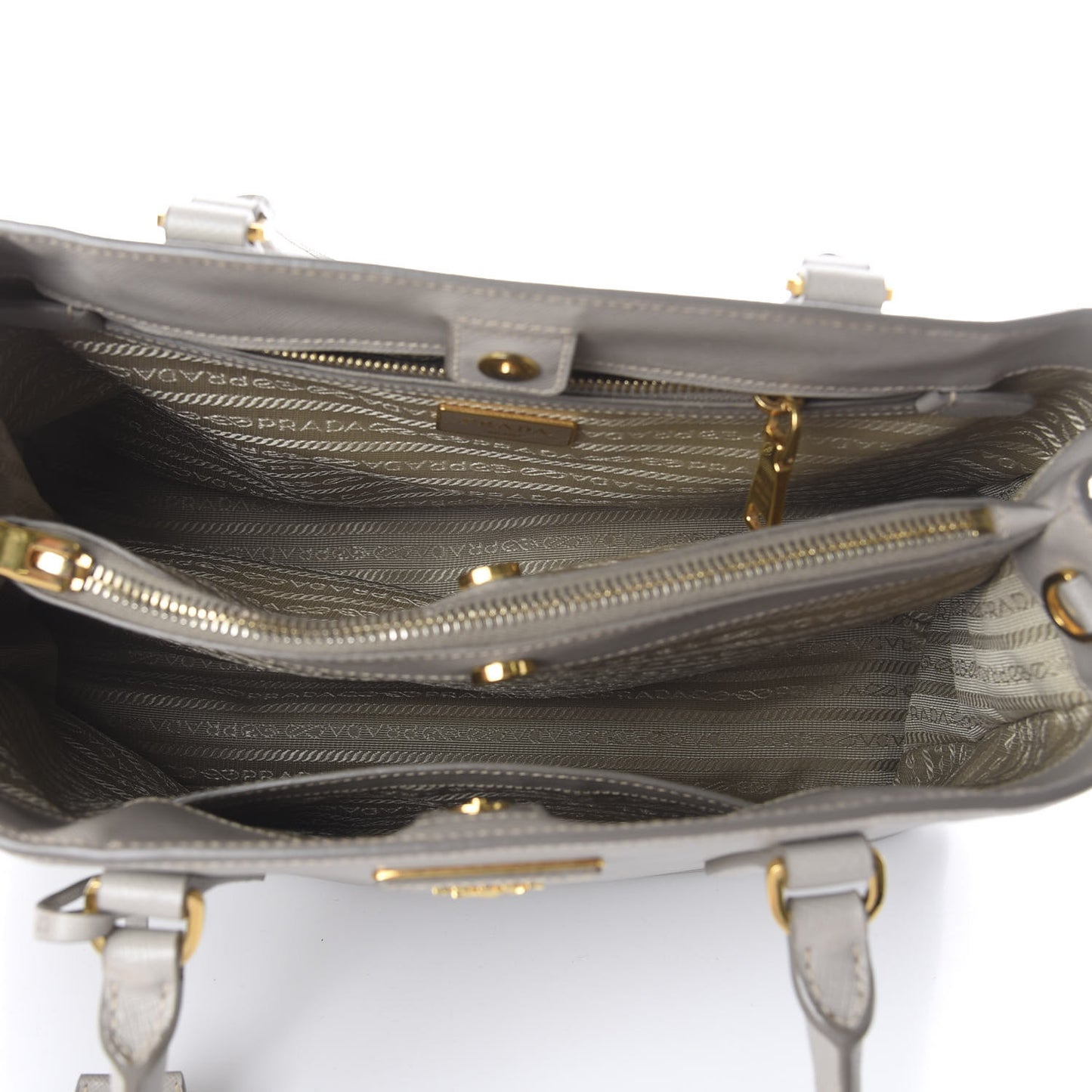 Saffiano Lux Medium Tote Pomice