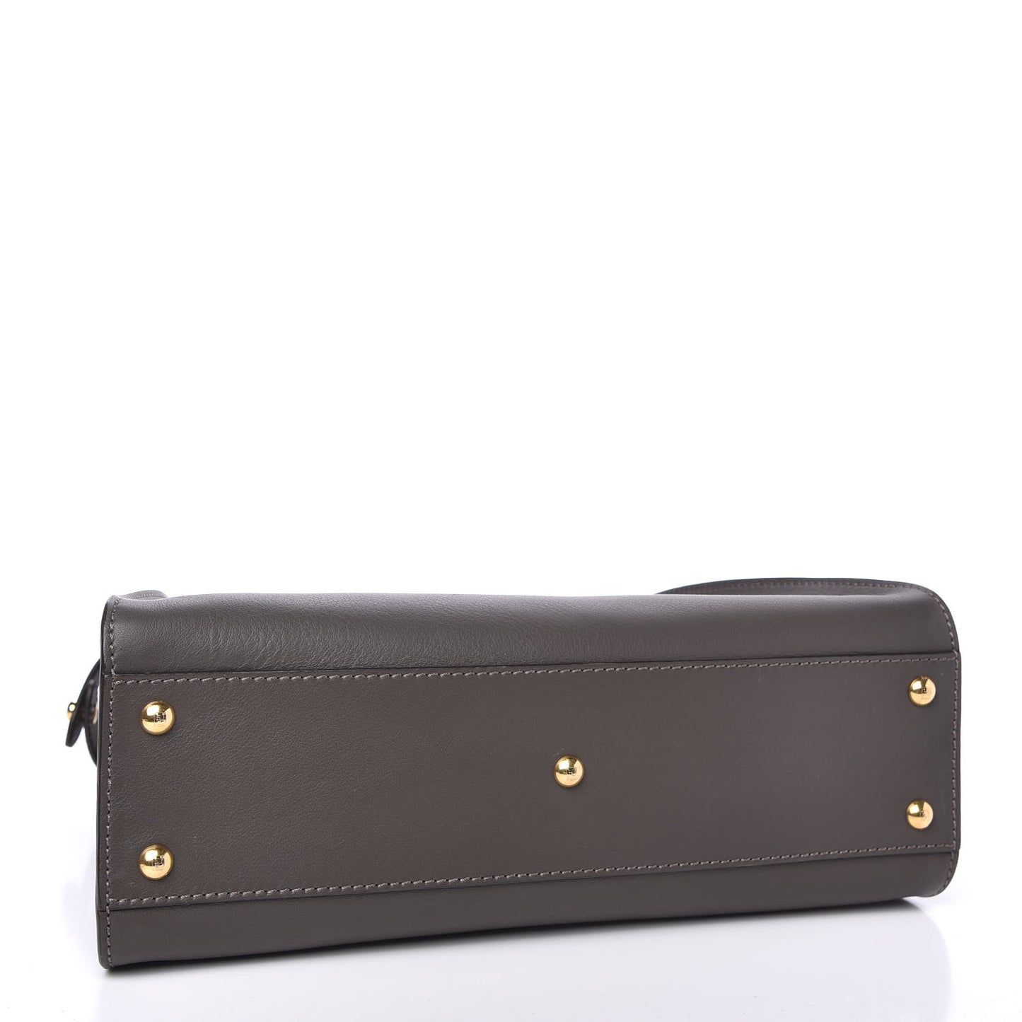 Vitello Seta Shiny Nappa Medium Peekaboo Iconic Satchel Carbone Blue
