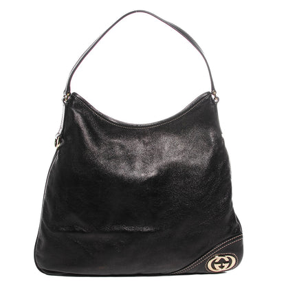 Gucci Leather Medium New Britt Hobo Black 1 of 9