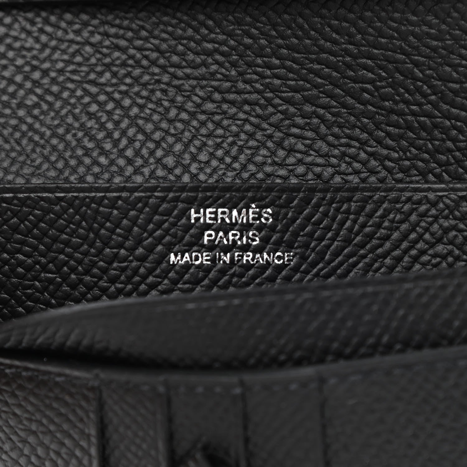 Hermes Epsom Monochrome Bearn Compact Wallet Black 6 of 8