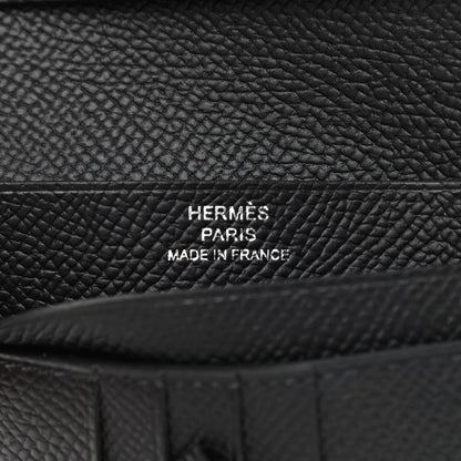 Hermes Epsom Monochrome Bearn Compact Wallet Black 6 of 8