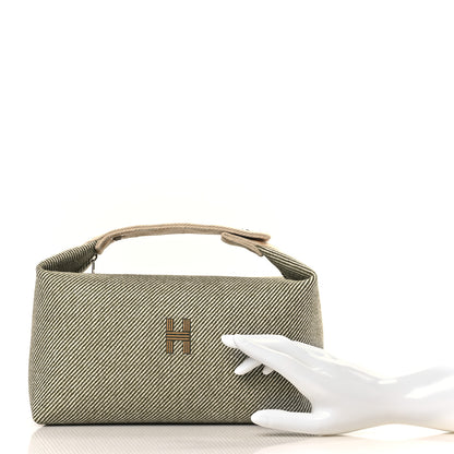 Hermes Wool Large Bride-A-Brac H Natte Pouch Vert Foret 2 of 8