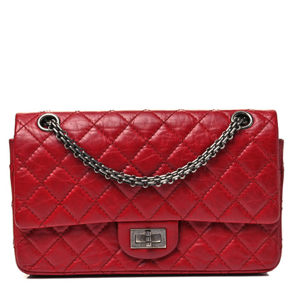 Chanel Aged Calfskin Quilted 2.55 Reissue 225 Flap Red 1 of 9
