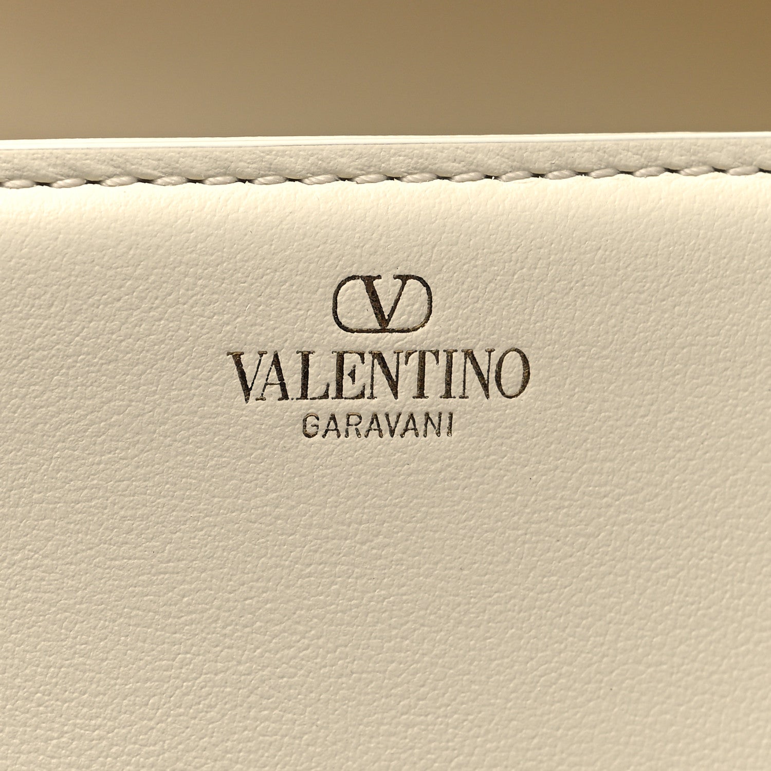 Valentino Garavani Calfskin Enamel VLogo Loco Flap Shoulder Bag Ivory 6 of 10
