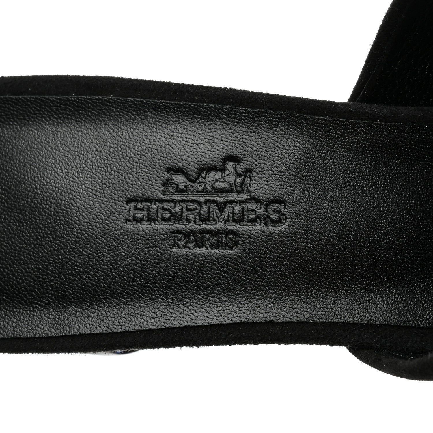 Hermes Suede Goatskin Darcy Mules 36 Black 6 of 9