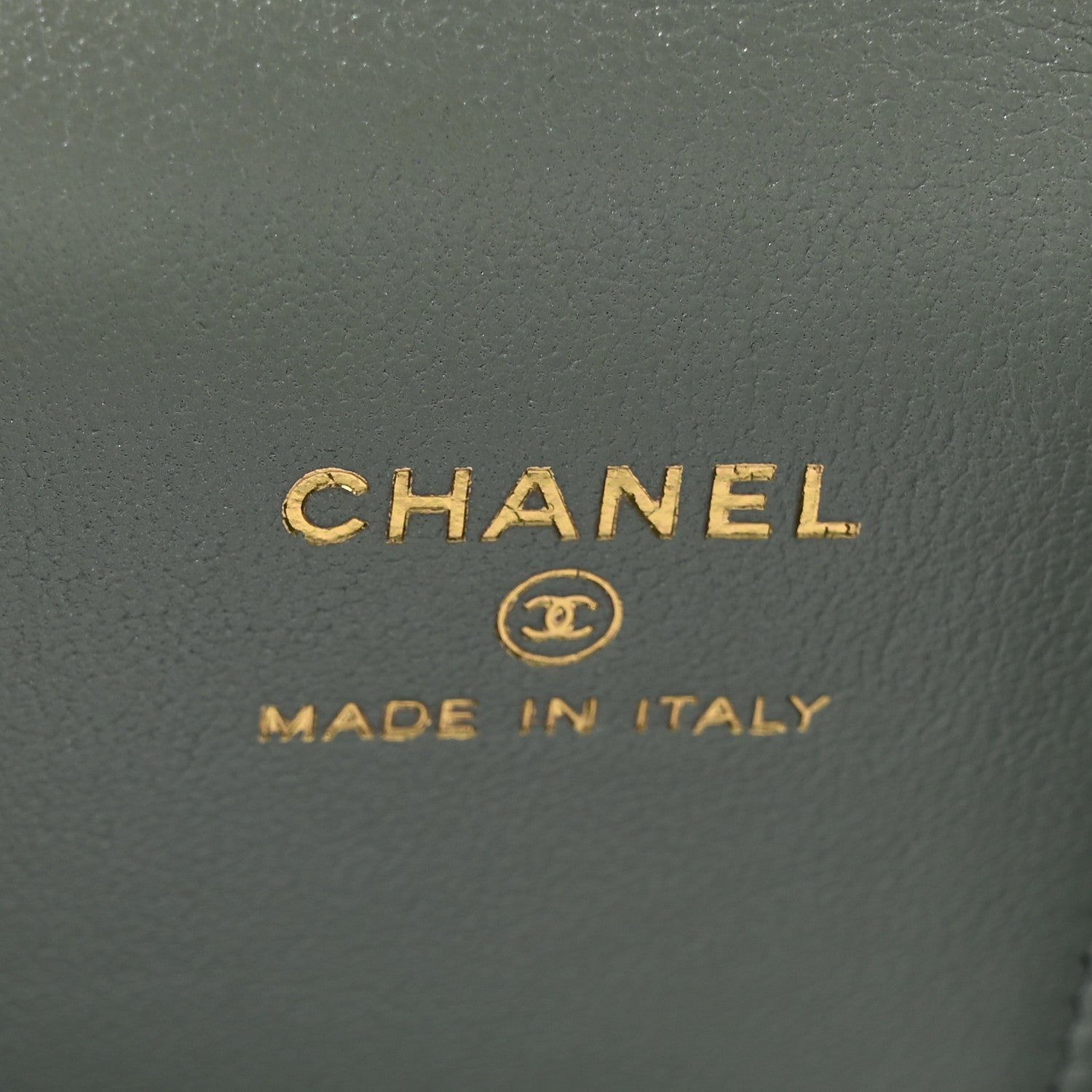 Chanel Metallic Lambskin Quilted Dynasty Mini Vanity Case With Chain Grey 7 of 12