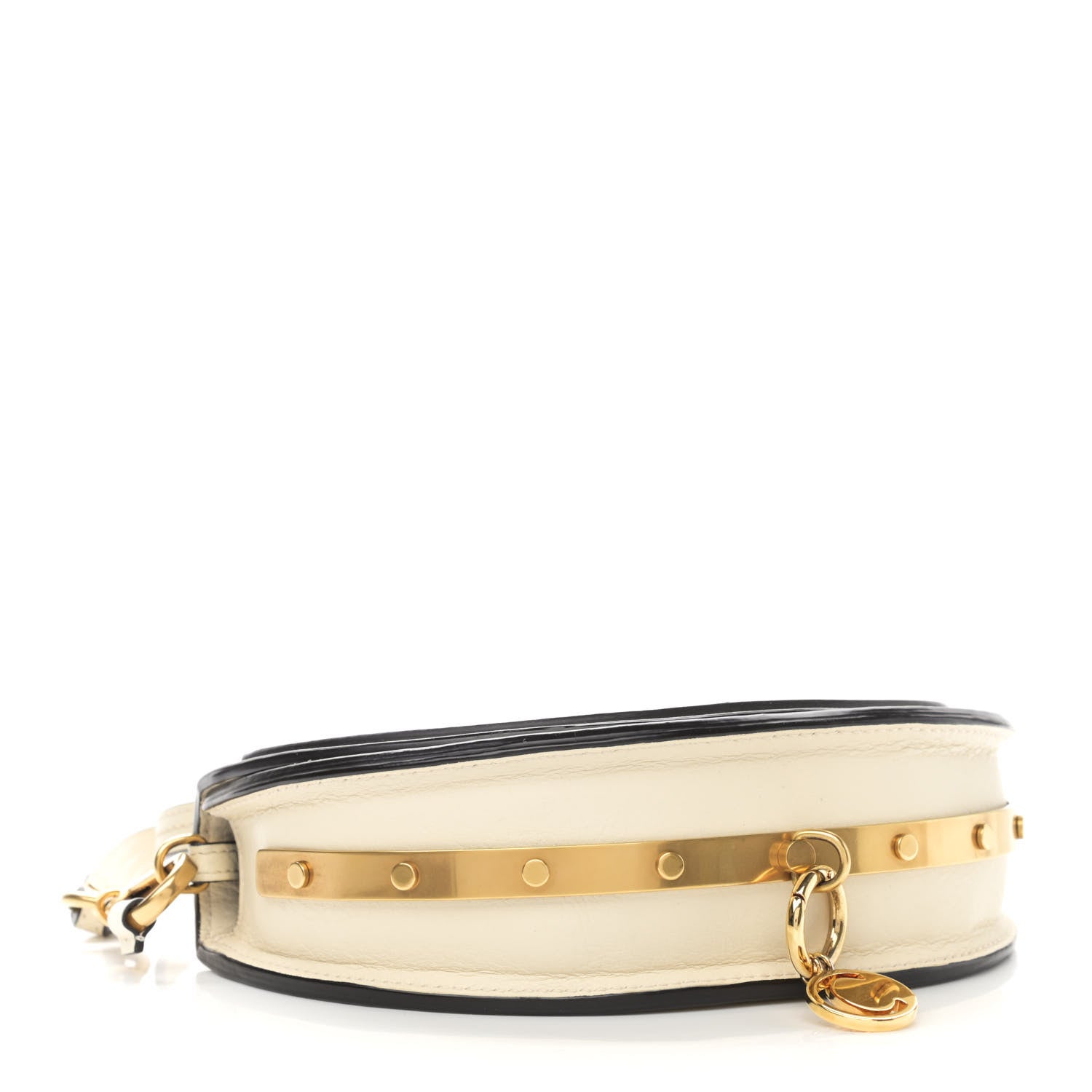 Chloe Calfskin Small Nile Bracelet Minaudiere Bag Off White 4 of 9