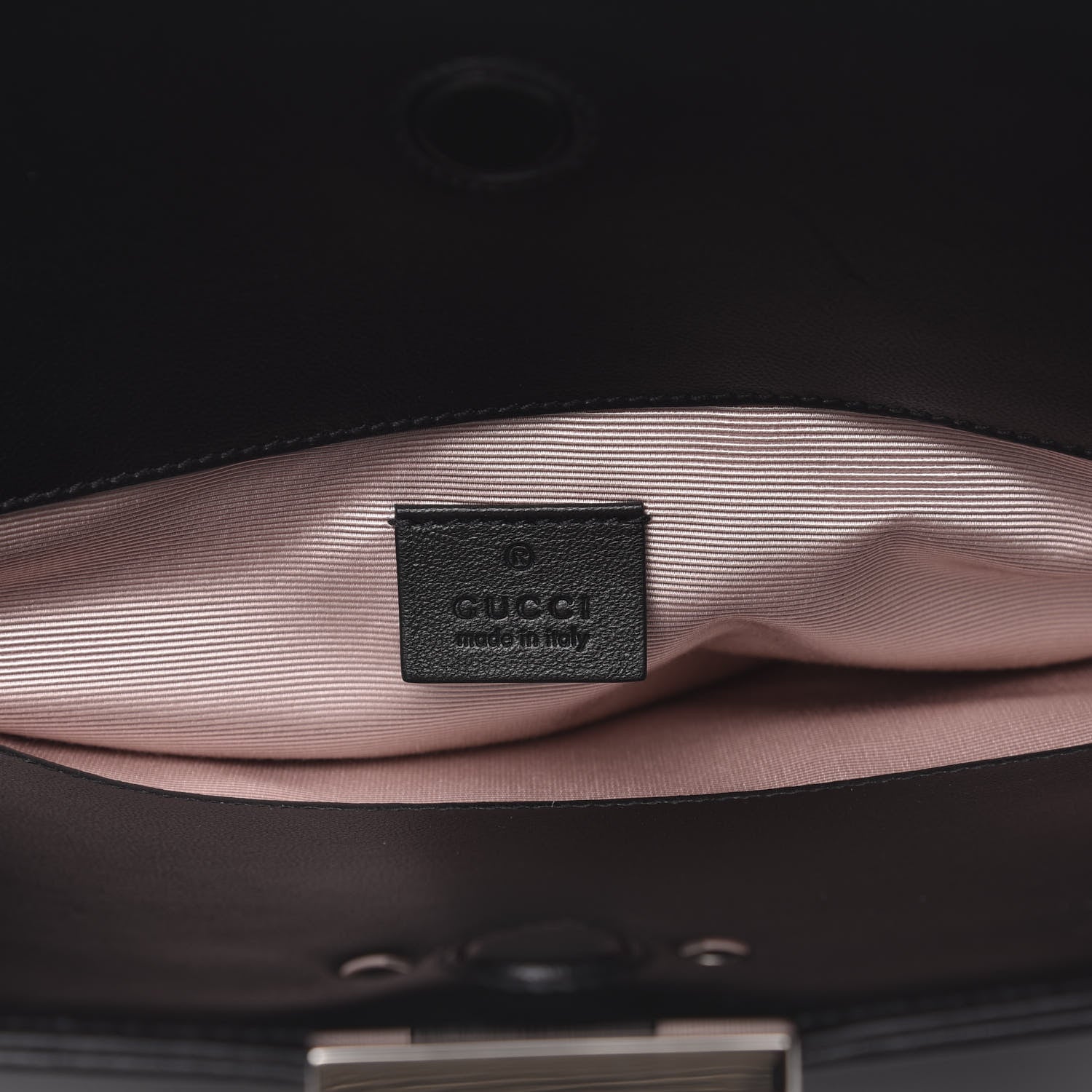 Gucci Lambskin Medium Linea Matisse Top Handle Bag Black 7 of 12