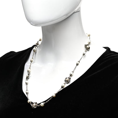 John Hardy Sterling Silver 18K Gold Pearl Ayu Jasmine Necklace 2 of 4