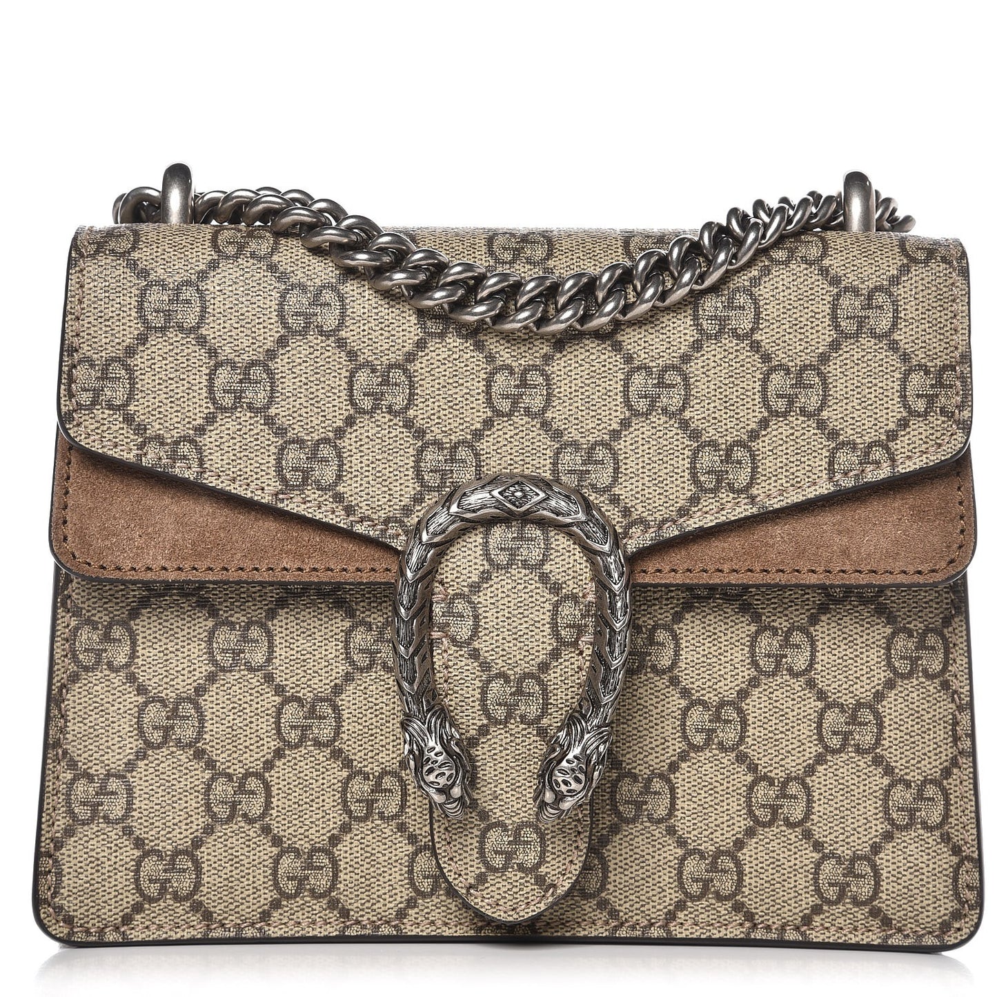 GG Supreme Monogram Mini Dionysus Shoulder Bag Taupe