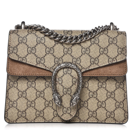 Gucci GG Supreme Monogram Mini Dionysus Shoulder Bag Taupe 1 of 8