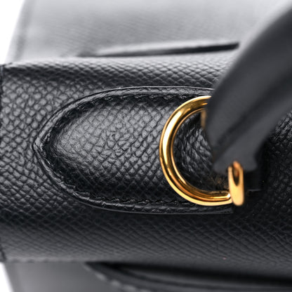 Hermes Epsom Kelly Sellier 28 Black 8 of 37