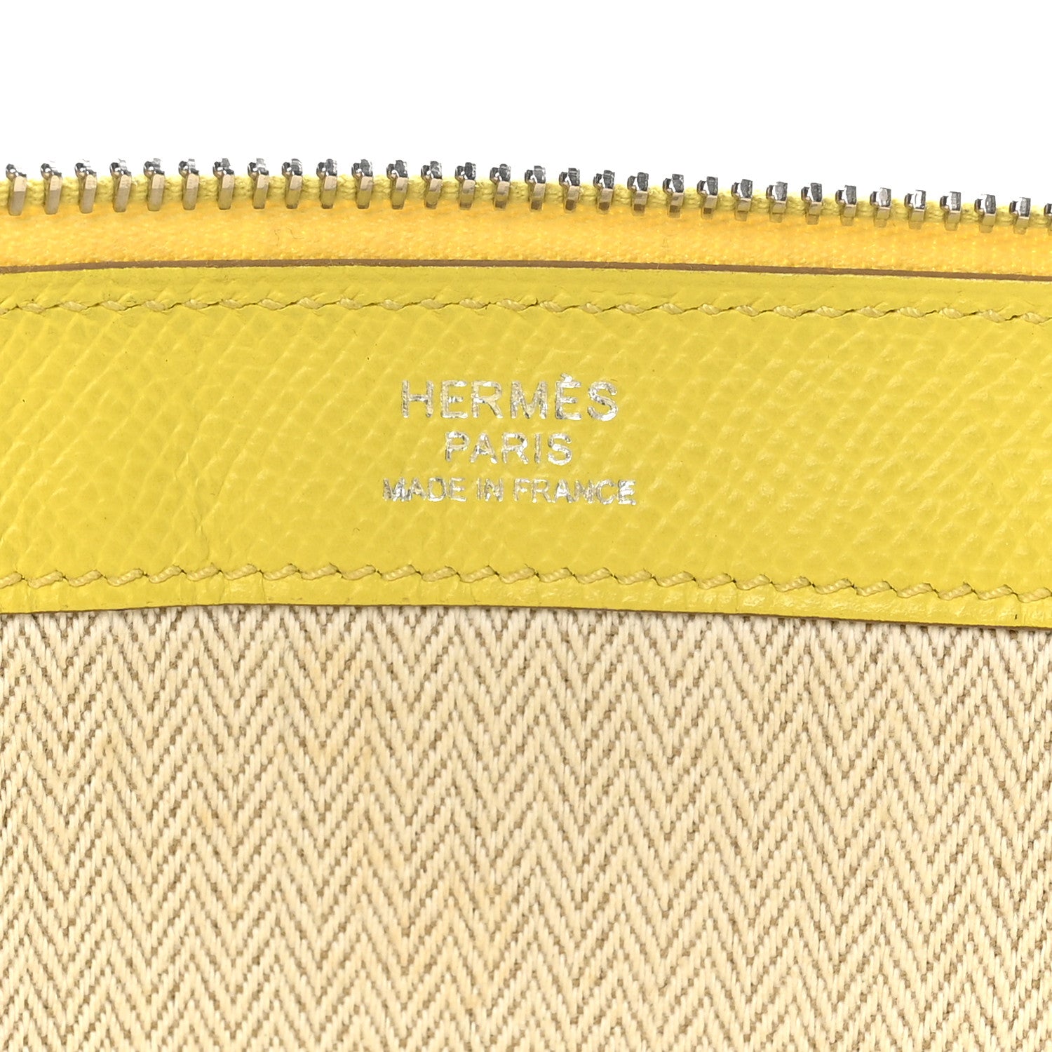 Hermes Epsom Zip Tablet Portfolio Lime 7 of 7