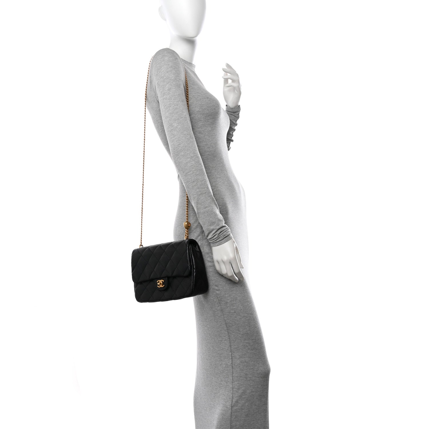 Chanel Caviar Quilted Sweetheart Flap Black 2 of 11