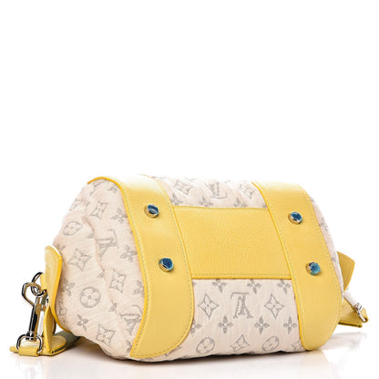 Louis Vuitton Monogram Denim Pochette Round Yellow 4 of 8