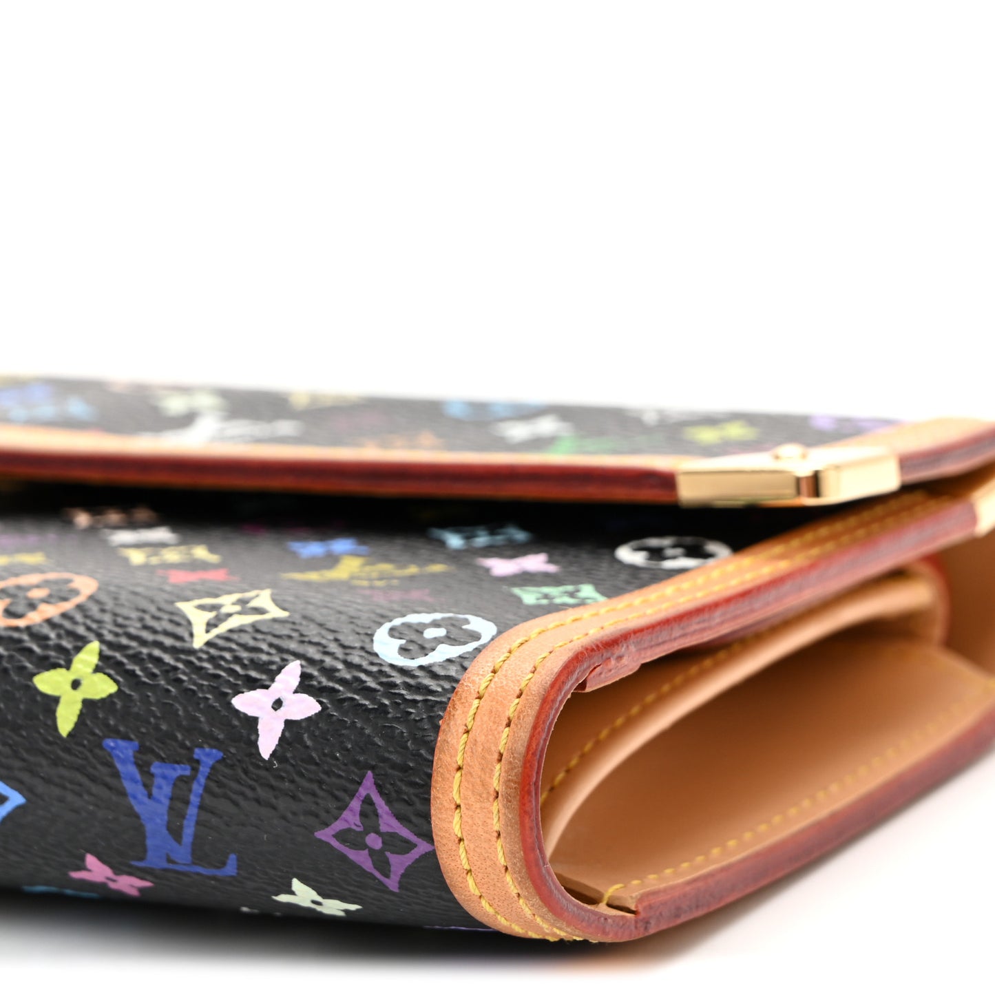 Monogram Multicolor Porte Tresor International Wallet Black