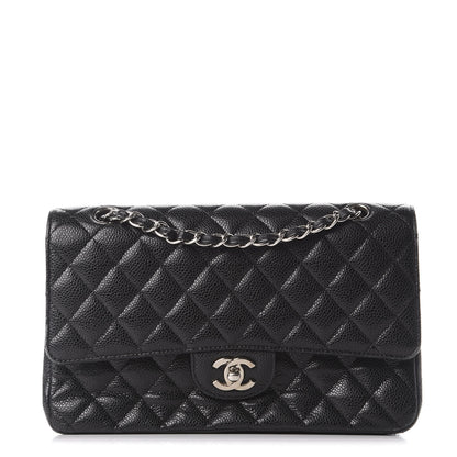 Chanel Caviar Quilted Medium Double Flap Black 1 of 9