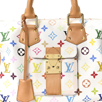 Louis Vuitton Monogram Multicolor Speedy 30 White 7 of 9