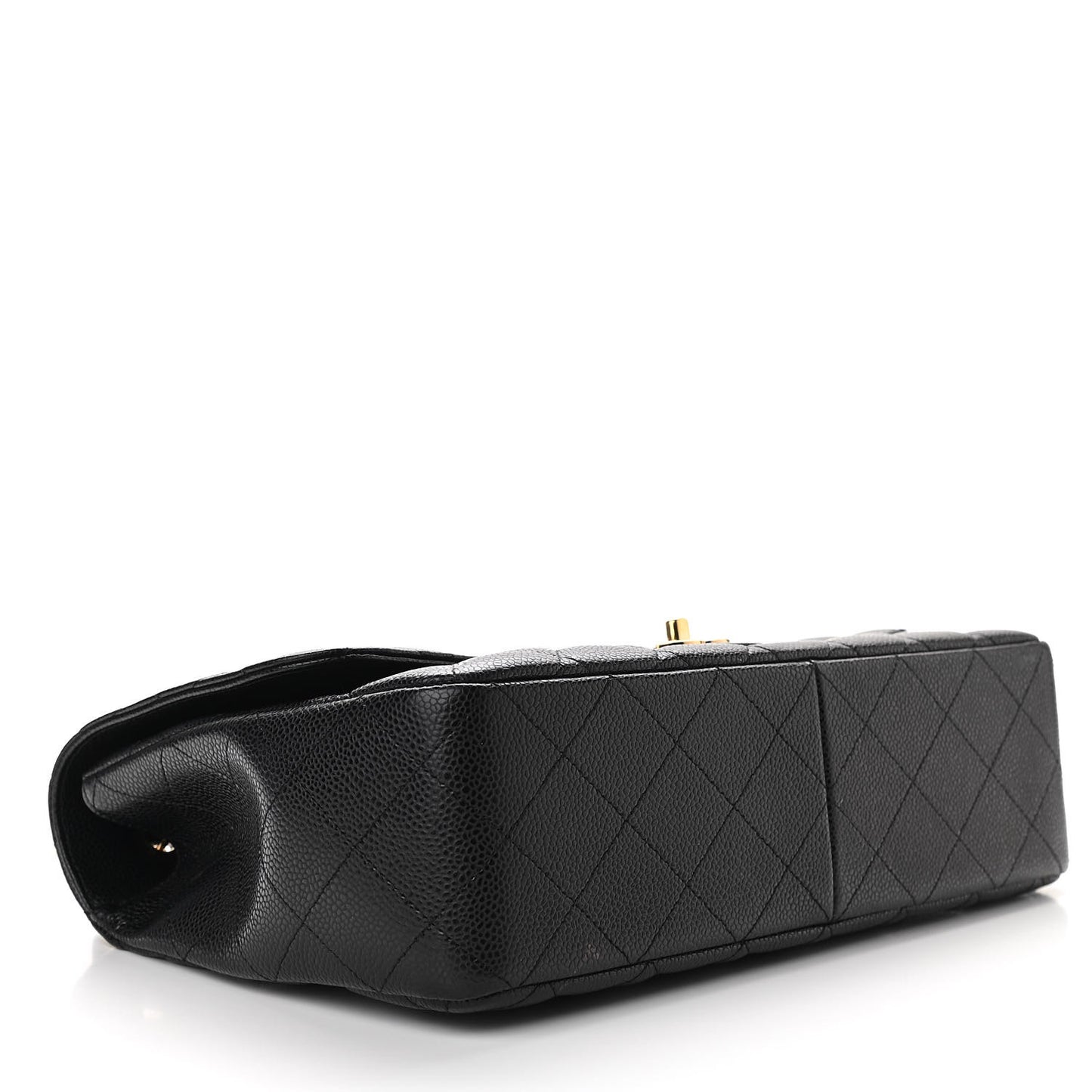 Caviar Quilted Jumbo Single Flap Black