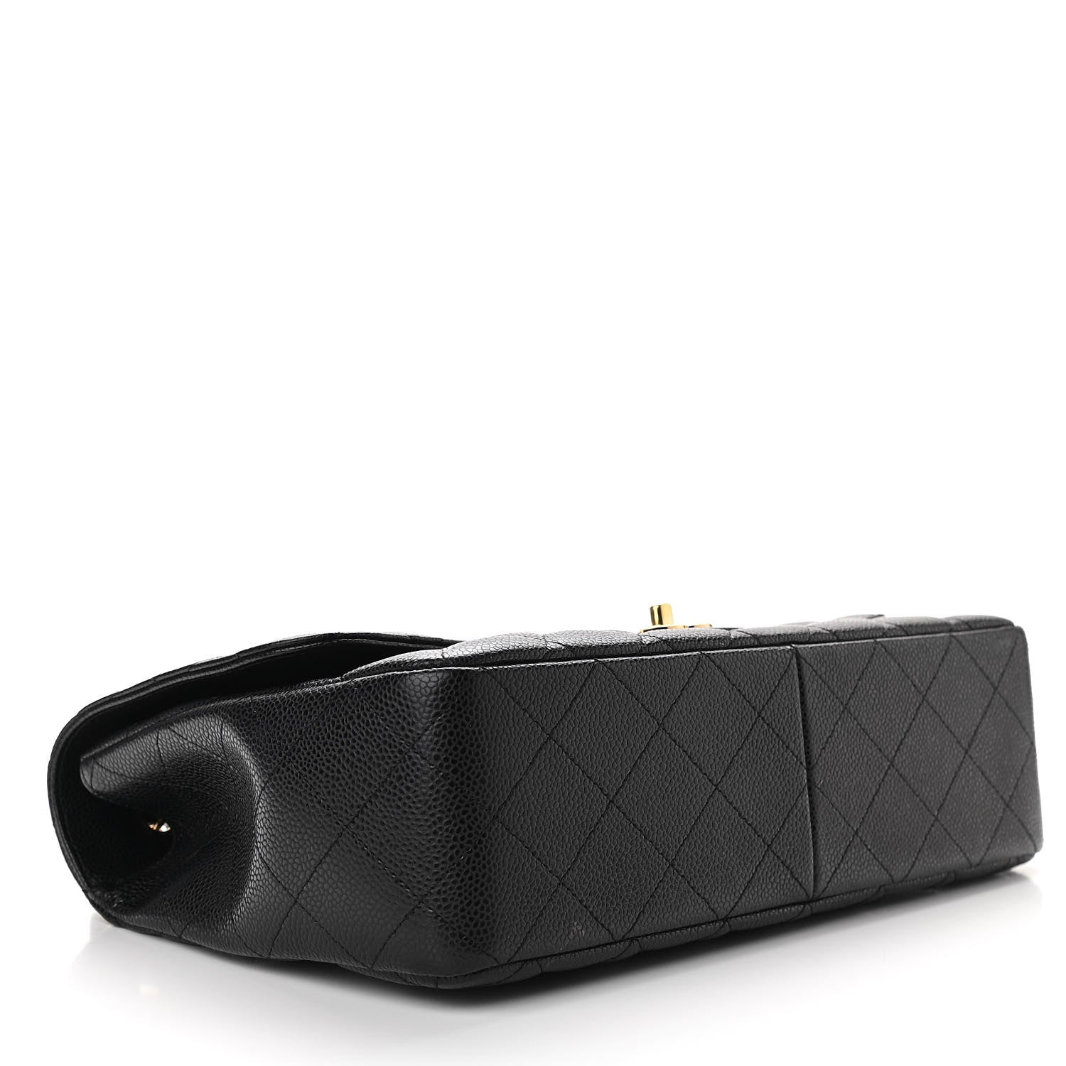 Chanel Caviar Quilted Jumbo Single Flap Black 4 of 12