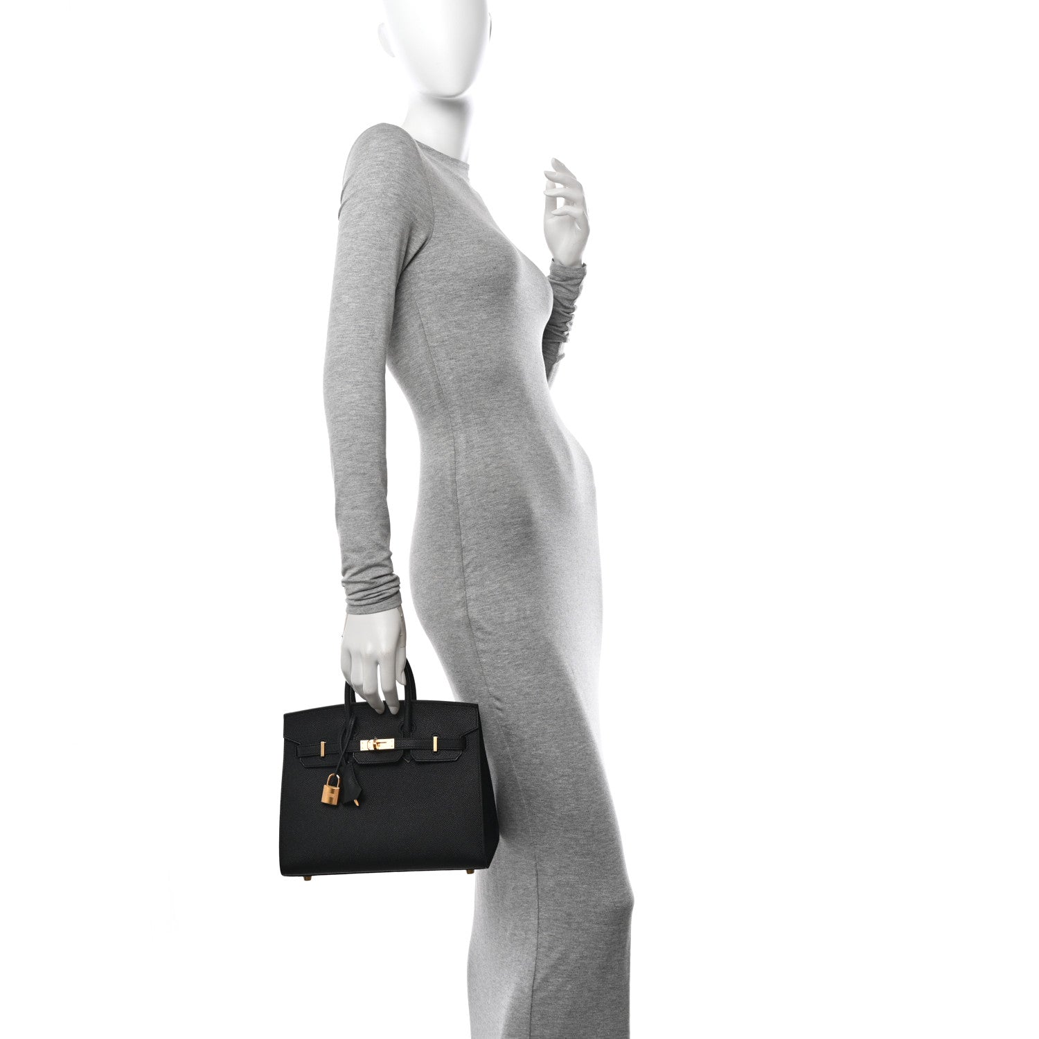 Hermes Epsom Birkin Sellier 25 Black 2 of 12
