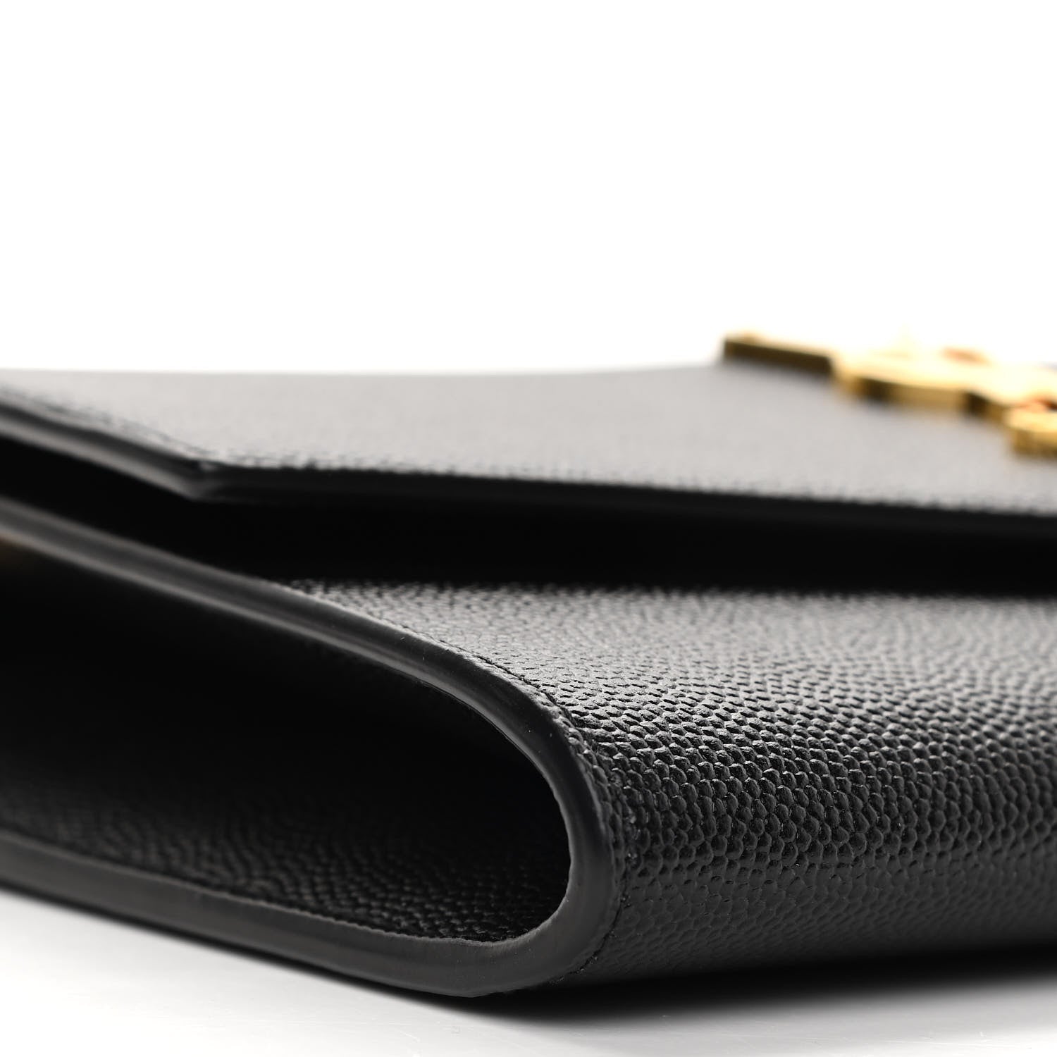 Saint Laurent Grain De Poudre Uptown Chain Wallet Black 9 of 11