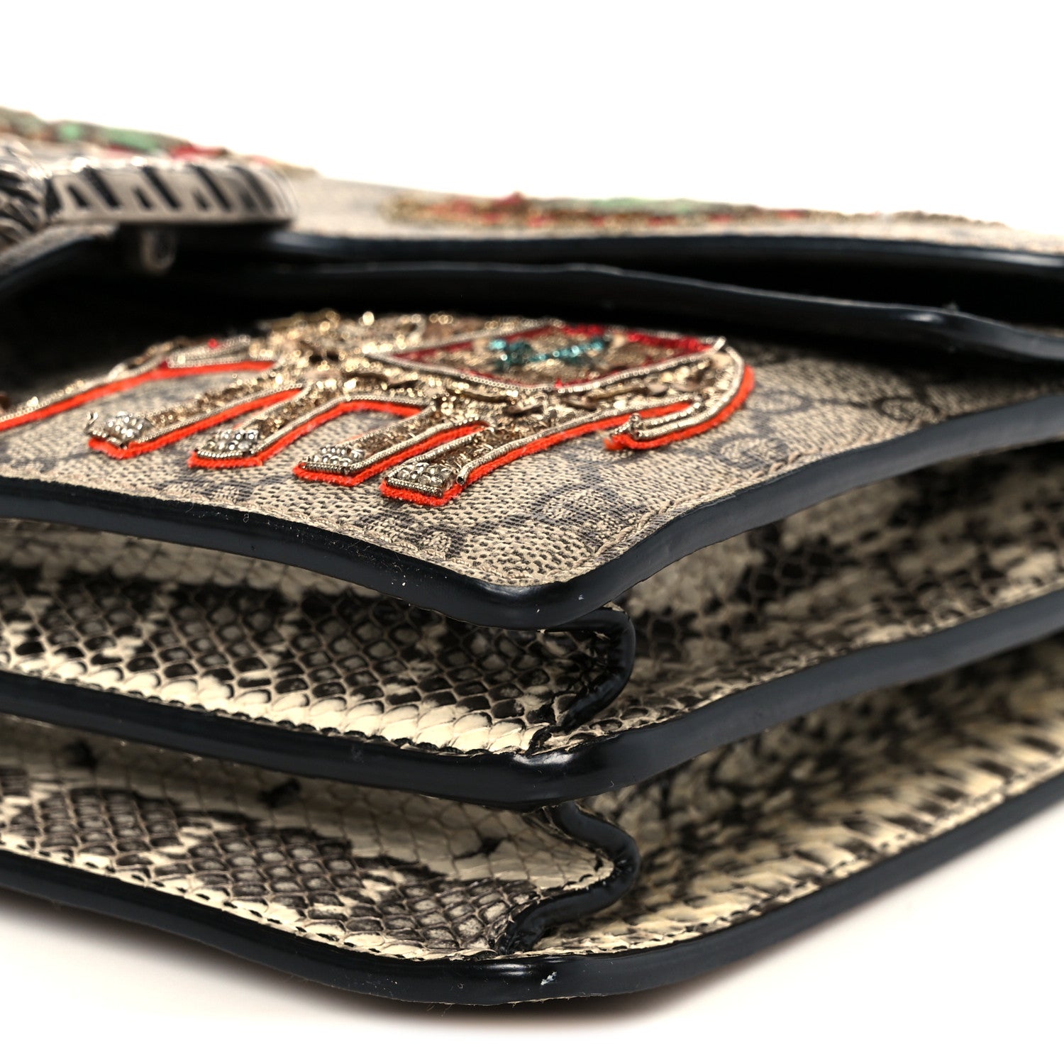 Gucci GG Supreme Monogram Elaphe Elephant Embroidered Small