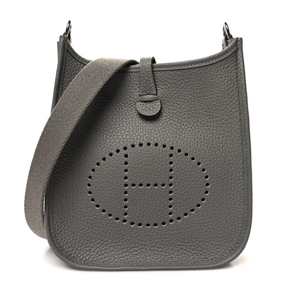 Hermes Taurillon Clemence Evelyne TPM Gris Meyer 1 of 11
