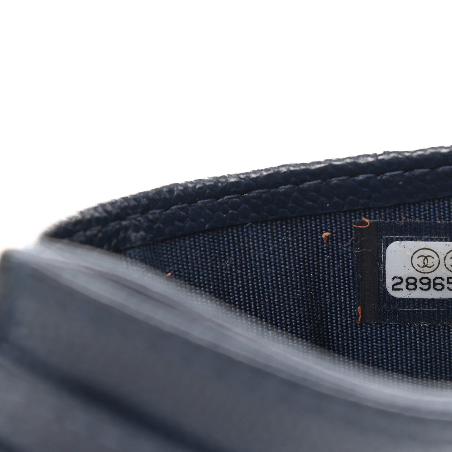 Chanel Caviar Quilted Card Holder Navy 8 of 9