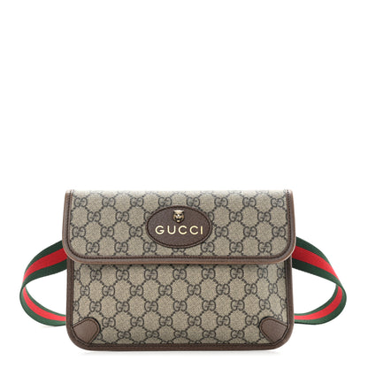 Gucci GG Supreme Monogram Neo Vintage Web Belt Bag Brown 1 of 16