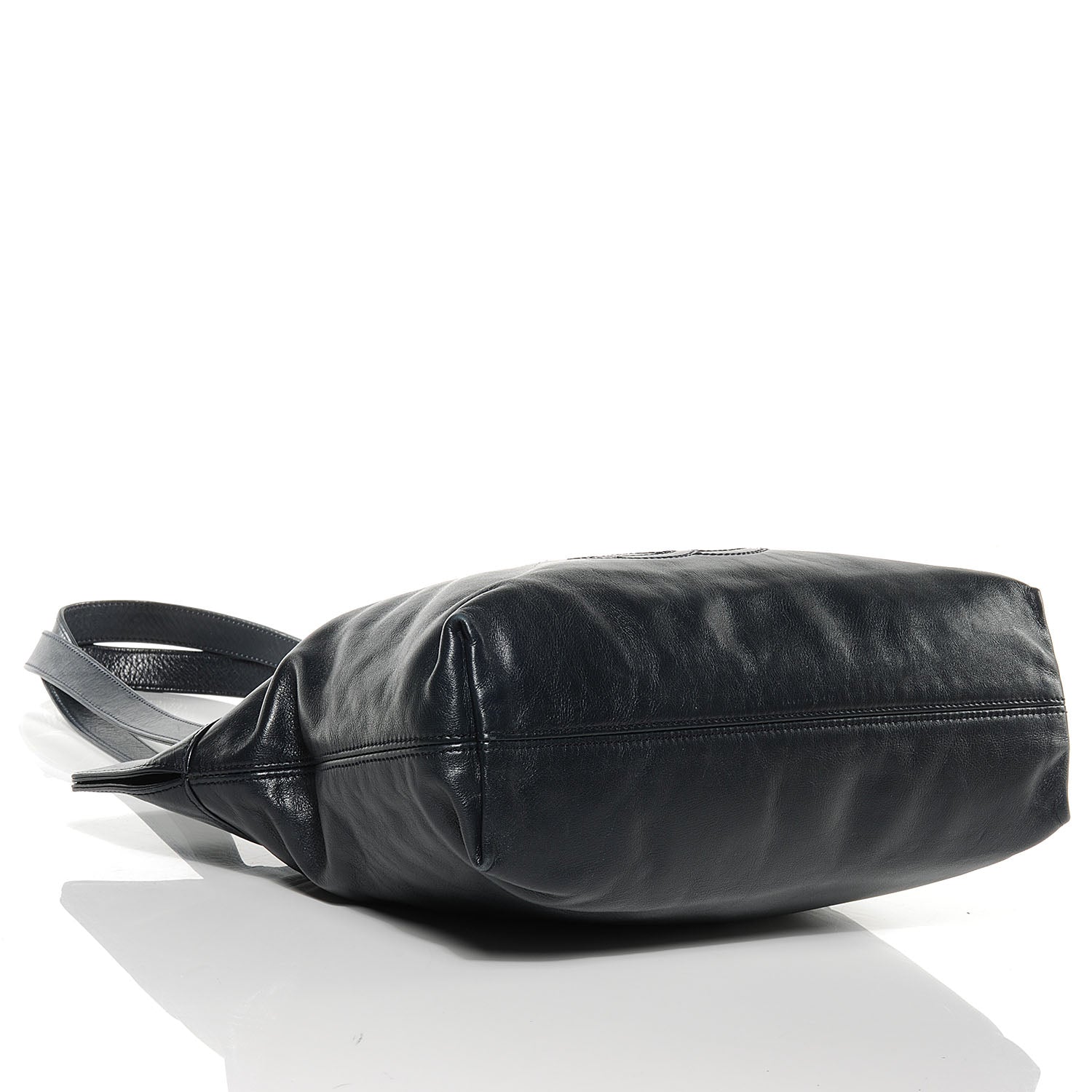 Chanel Lambskin CC Shopper Tote Navy 4 of 7