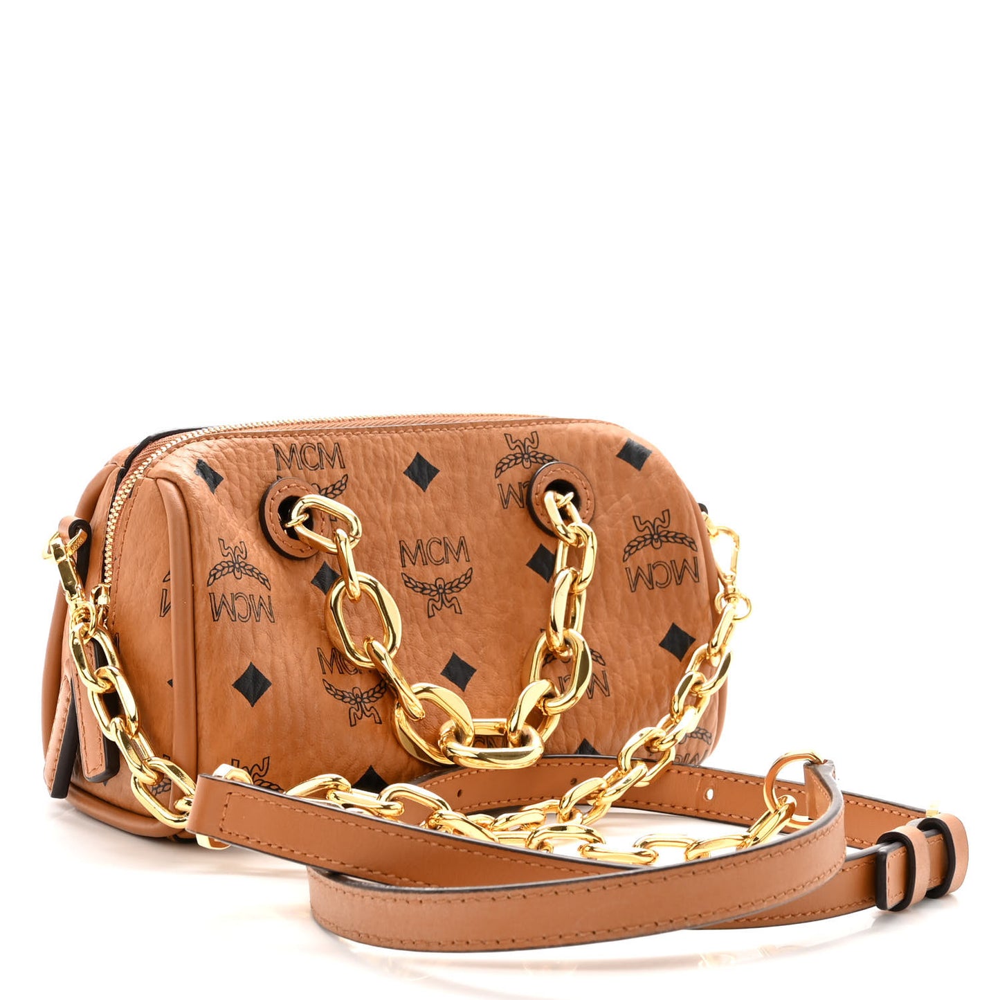 Visetos Essential Original Mini Boston Bag Cognac