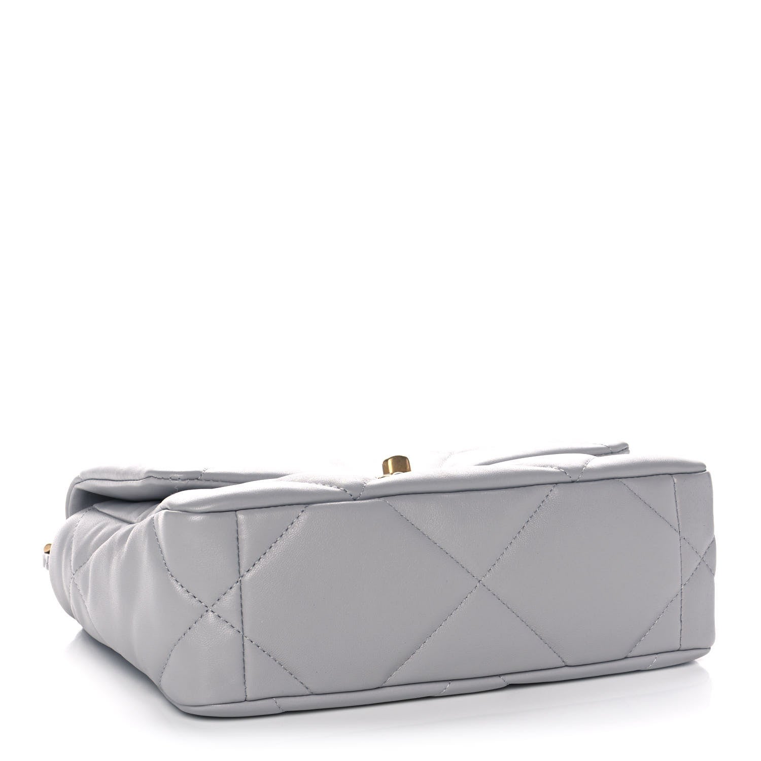 Chanel Lambskin Quilted Medium Chanel 19 Flap Grey 4 of 13