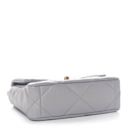 Chanel Lambskin Quilted Medium Chanel 19 Flap Grey 4 of 13
