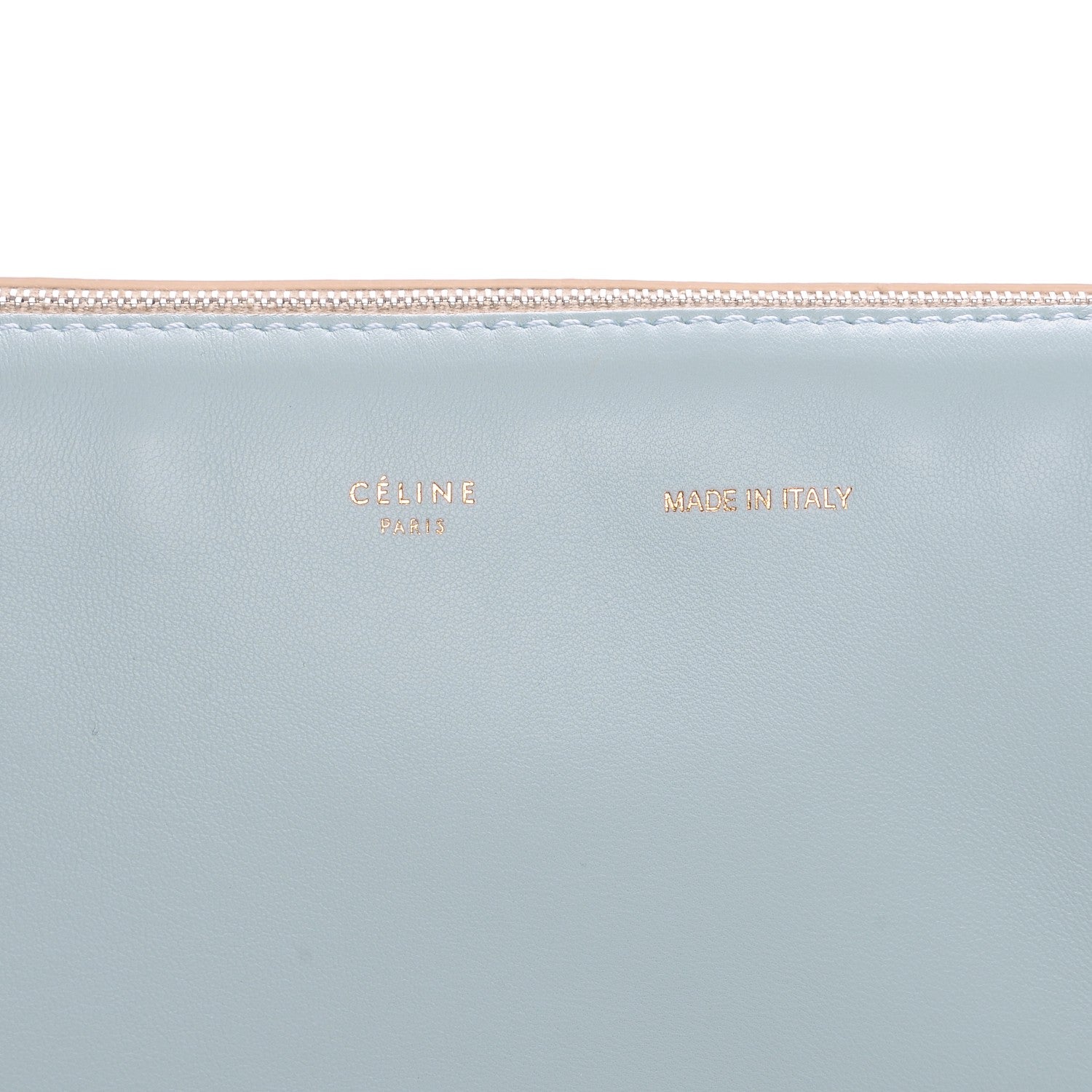 Celine Lambskin Soft Trio Zipped Bag Glacier 7 of 7
