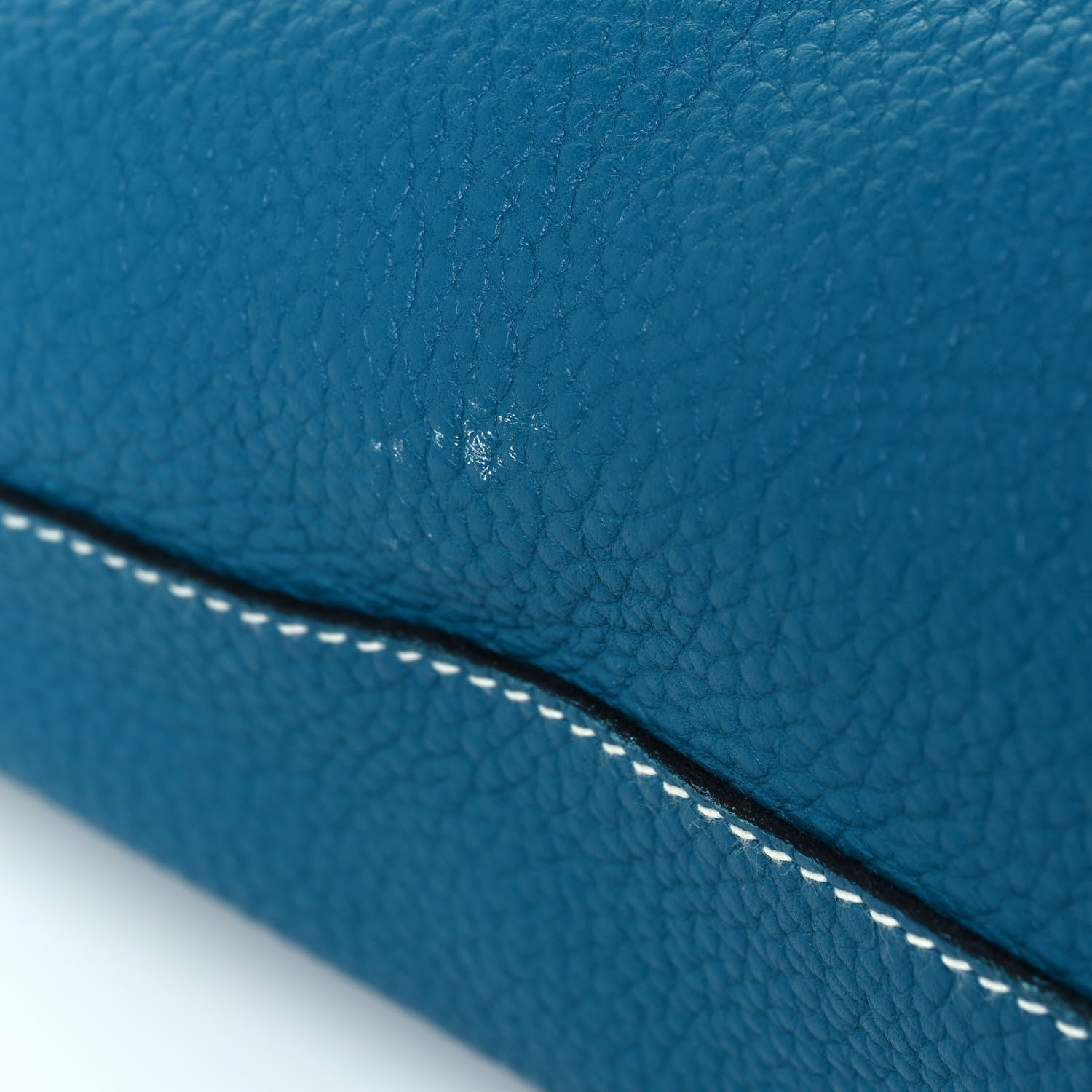 Hermes Taurillon Clemence Double Sens 36 Reversible Tote Bleu Sapphire Izmir 20 of 22