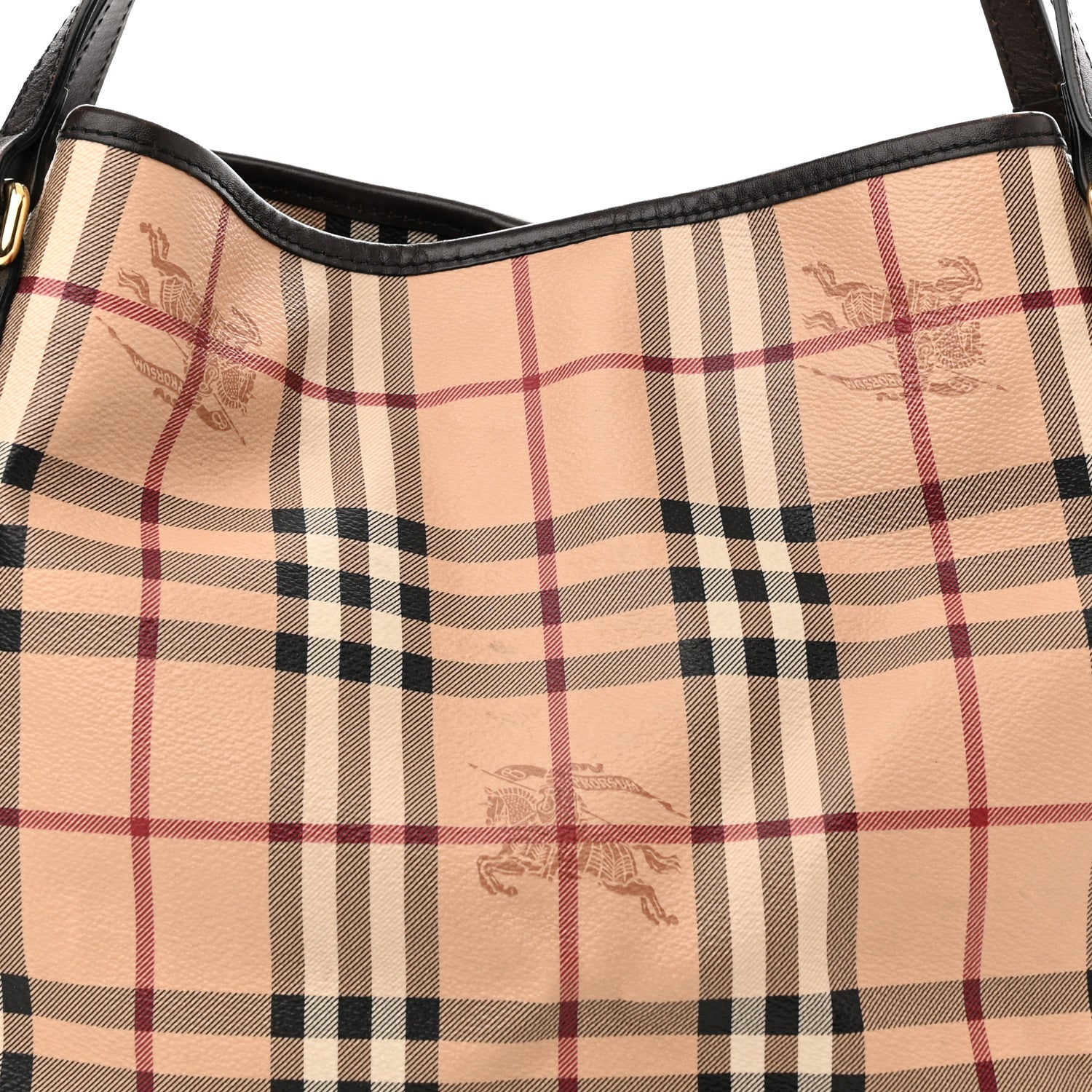 Burberry Haymarket Check Small Canterbury Tote Brown 6 of 17