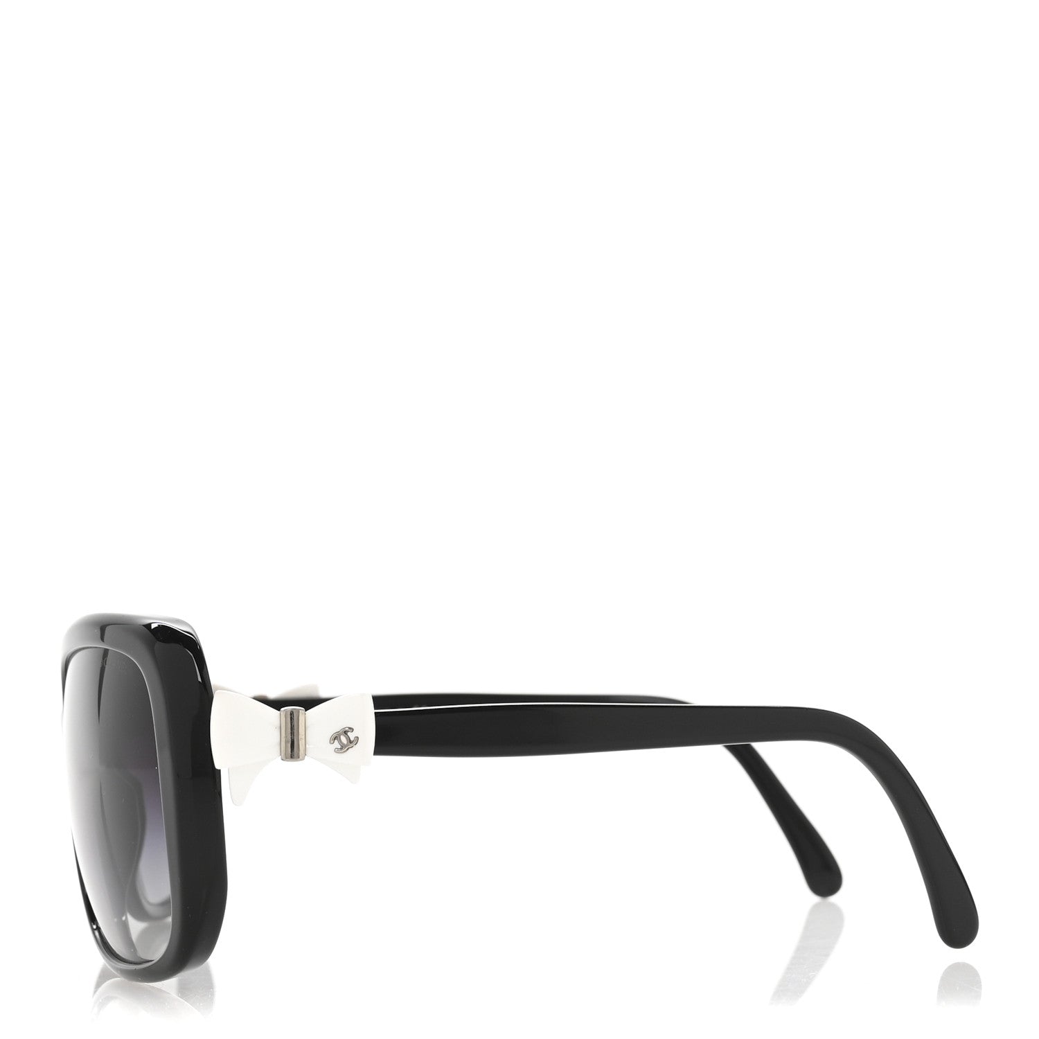 Chanel CC Bow Sunglasses 5171 Black White 4 of 9