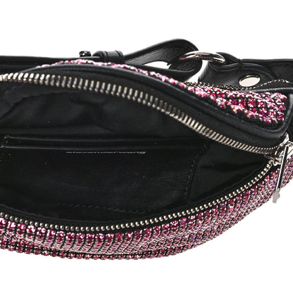 Alexander Wang Rhinestone Mesh Mini Attica Belt Bag Prism Pink 6 of 9