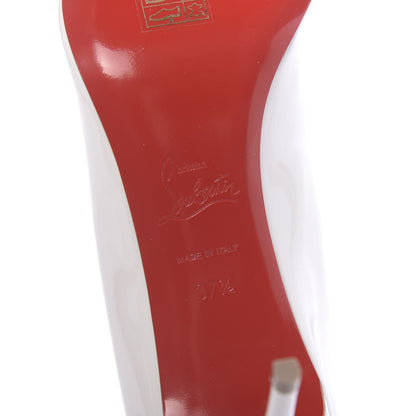 Christian Louboutin Patent Kate 85 Pumps 37.5 White 7 of 8