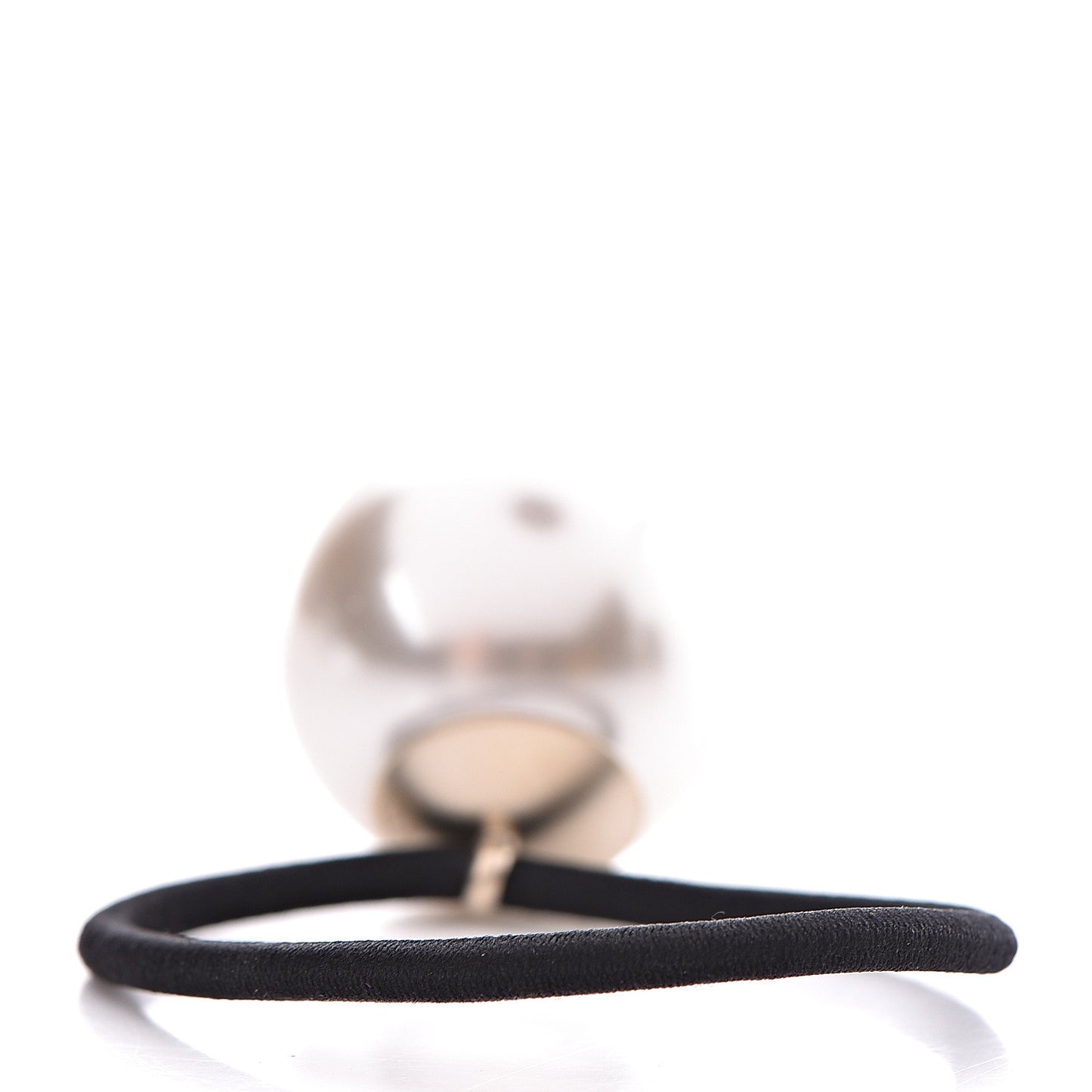 Pearl CC Hair Tie Black White