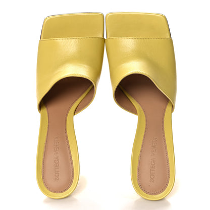 Bottega Veneta Lambskin Stretch Mule Sandals 39.5 Pear 2 of 8