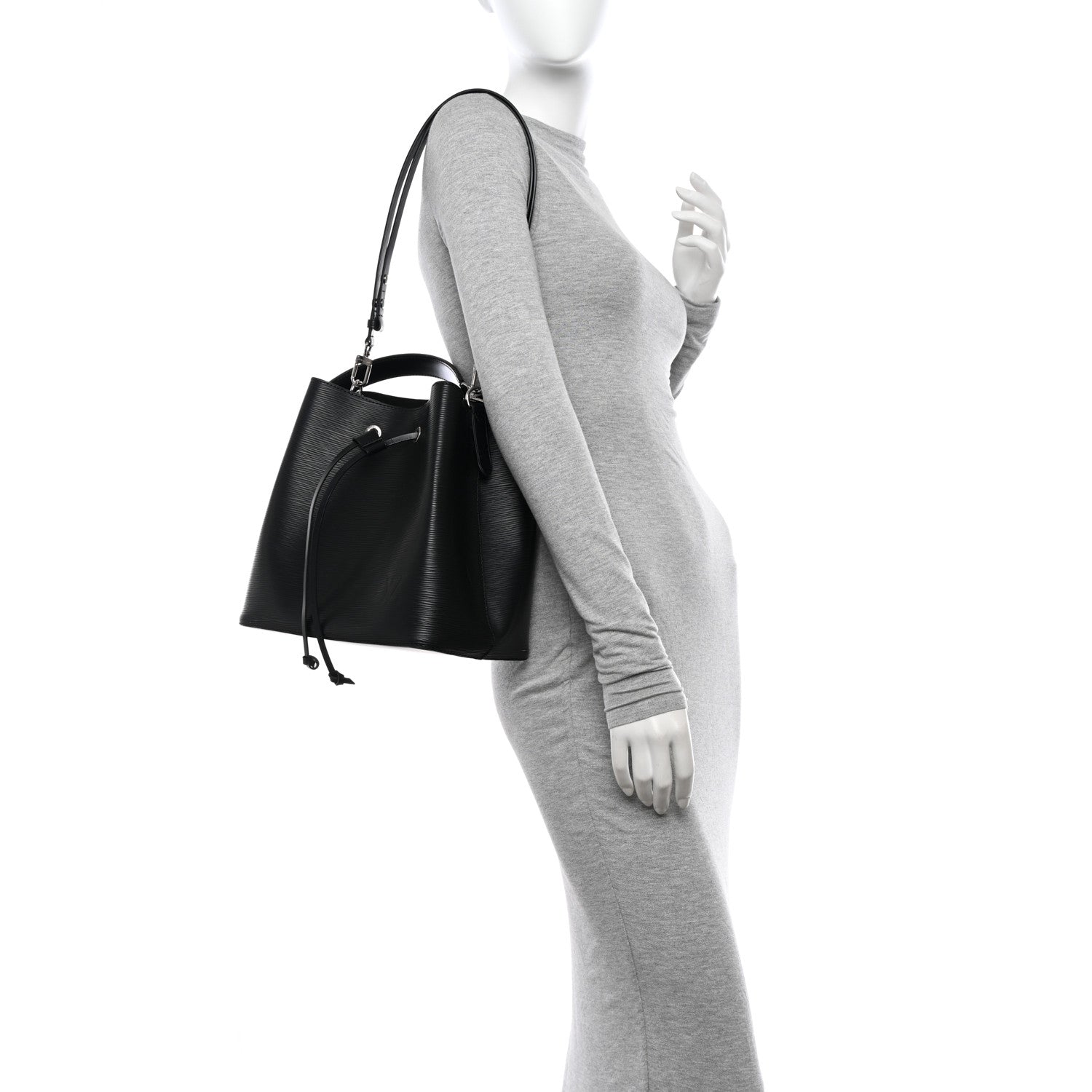 Louis Vuitton Epi NeoNoe MM Black 2 of 12