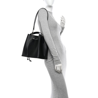 Louis Vuitton Epi NeoNoe MM Black 2 of 12