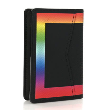 Louis Vuitton Taiga Rainbow Pocket Organizer Black 3 of 6